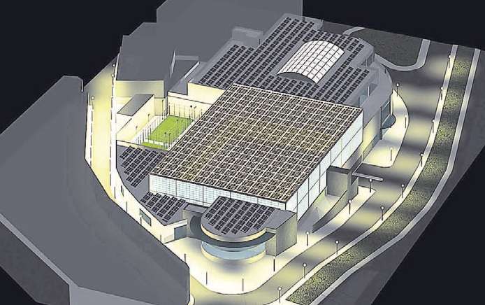 Infografía del moderno complejo (Foto TA)