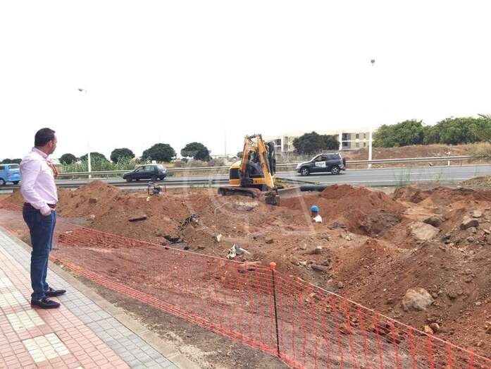 Obras en curso en la zona para mejorar la red pluvial (fOTO ta)