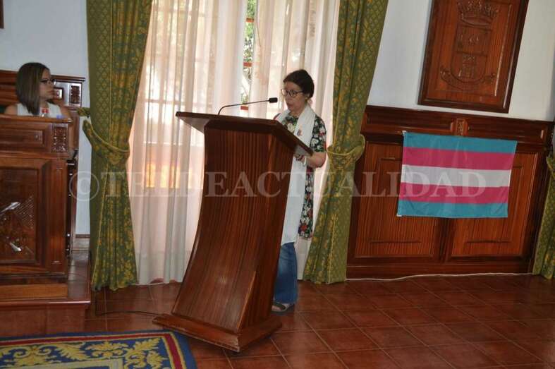 Josefa Esma, este viernes durante su intervención en el Pleno (Foto TA)