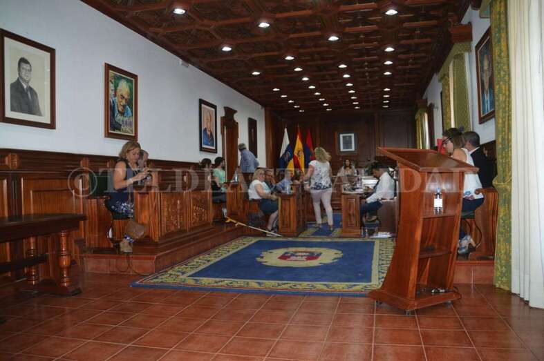 Imagen de archivo del Pleno del pasado viernes (Foto TA).