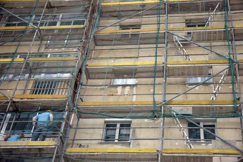 Imagen de archivo de unas obras del ARRU de Jinámar (Foto TA).