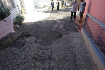 Vecinos del camino Cogotera claman por su asfaltado (Foto TA)