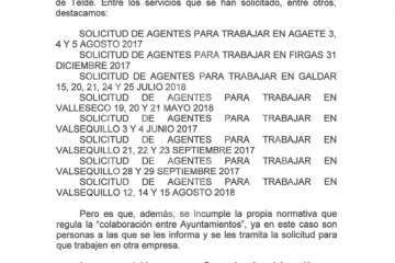 Denuncia de UGT por la cesión de policías locales a otros municipios (Foto TA)