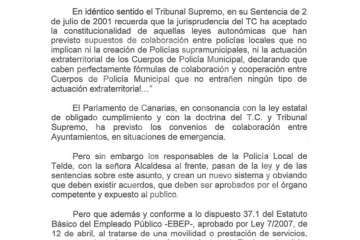 Denuncia de UGT por la cesión de policías locales a otros municipios (Foto TA)