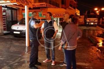 Los fuegos dejan 7 toneladas de basura y éxito de la operación salida en Melenara (Foto TA)