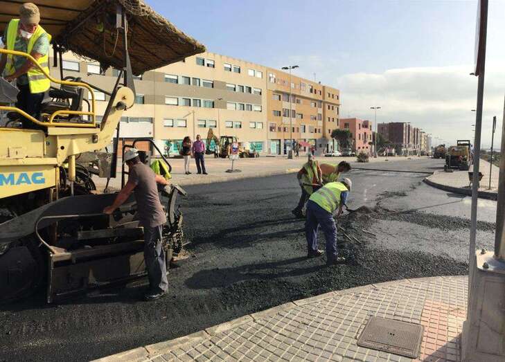 Imagen de los trabajos (Foto TA)