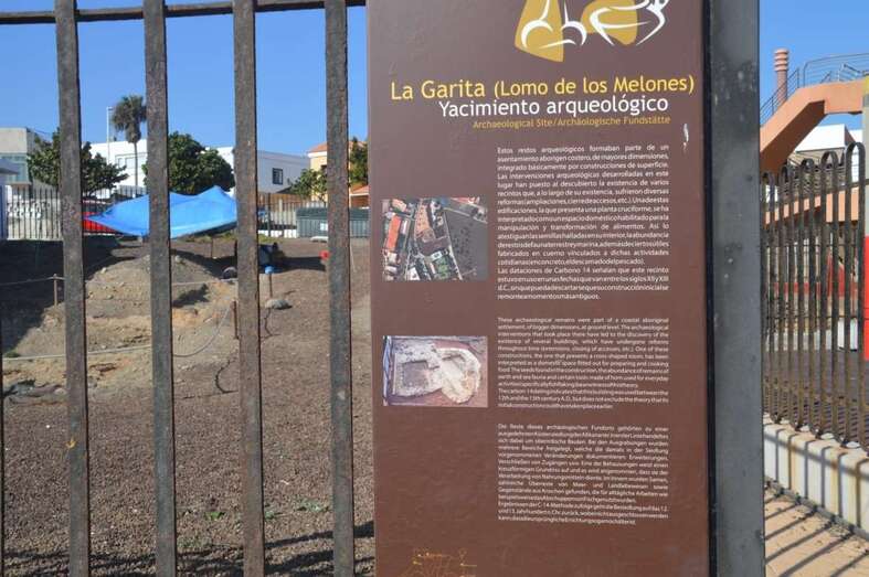 Imagen de archivo del yacimiento arqueológico de Lomo de los Melones (Foto TA)