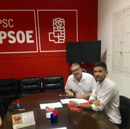 Gregorio Viera y Semidán Santana presentaron este viernes los avales de su candidatura (Foto TA)