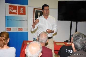 Ramos presenta sus propuestas para la Alcaldía de Telde a 40 de militantes del PSOE (Foto Antonio Alí)