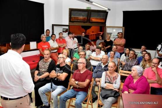 Ramos presenta sus propuestas para la Alcaldía de Telde a 40 de militantes del PSOE (Foto Antonio Alí)