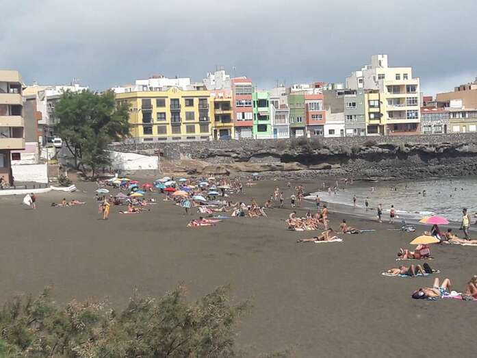 Playa de La Garita, el pasado domingo (Foto TA)