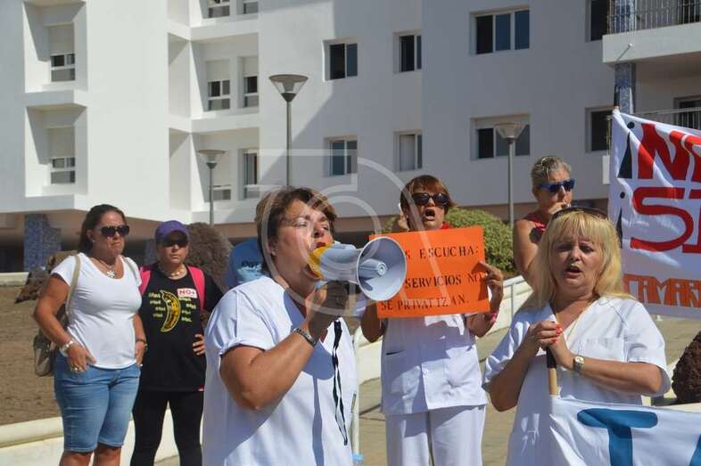 Imagen de archivo de una reciente protesta de este personal (Foto TA)