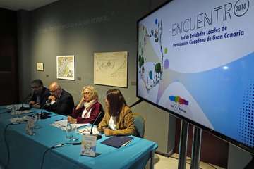 Telde en el primer encuentro público de la Red de Entidades Locales de Participación Ciudadana de Gran Canaria (Foto TA)
