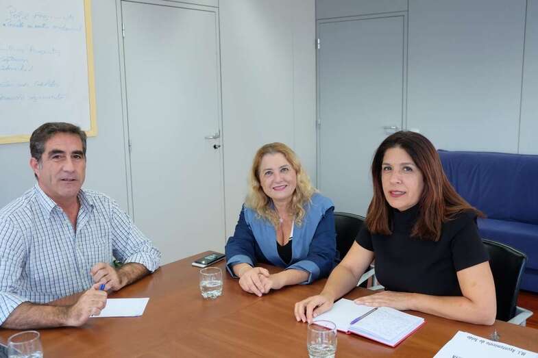 Francis Candil, María del Pino de León y Carmen Hernández (Foto TA)
