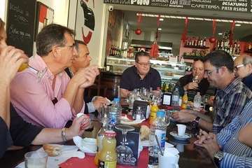 Más por Telde brinda con la prensa por la Navidad (Foto TA)