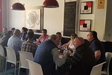 Más por Telde brinda con la prensa por la Navidad (Foto TA)