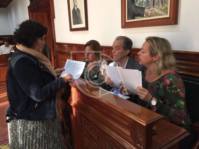 Momento del Pleno de este viernes (Foto TA)