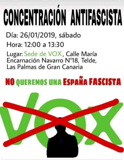 Cartel del acto (Foto TA)