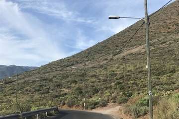 Estado de las vías de Montaña Las Palmas (Foto TA)