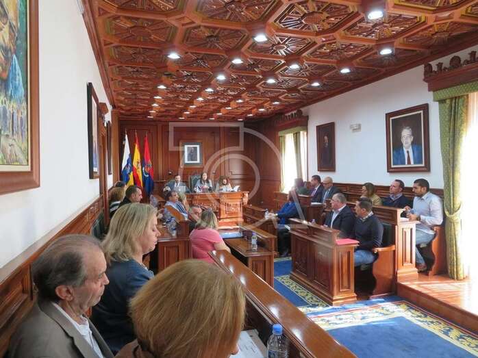 Pleno de este lunes en el Ayuntamiento de Telde (Foto TA)