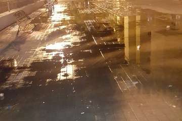 Vertido de agua en Las Remudas (Foto TA)