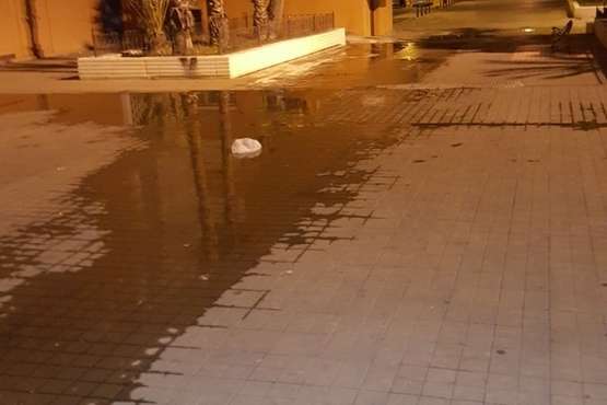 Vertido de agua en Las Remudas (Foto TA)