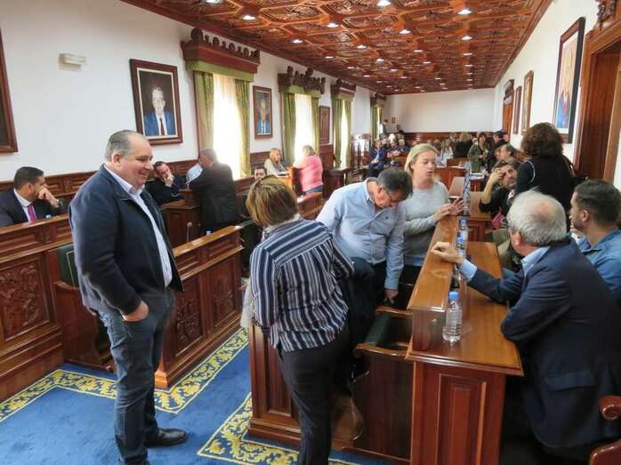 Imagen de archivo del Pleno municipal (Foto TA)