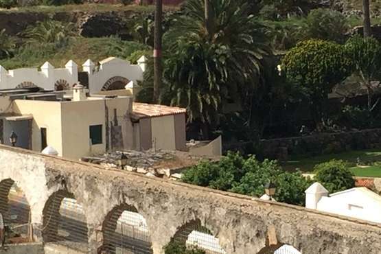  Unas obras en un inmueble del casco histórico, en el punto de mira de Urbanismo (Foto TA)