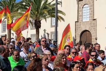 Concentración en la capital grancanaria por la 