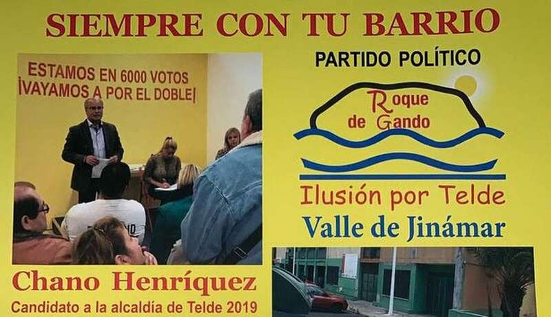 Flyer informativo repartido por RdG en el Valle de Jinámar (Foto TA)