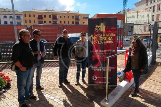 Anticapitalistas exige en Telde la devolución que se prestó a la banca para su rescate (Foto TA)
