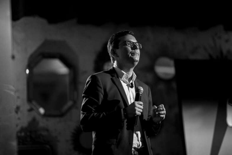 El teldense Pablo Rodríguez presentó anoche su candidatura al Parlamento de Canarias por Gran Canaria (Foto TA)