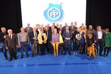 El PP hace 'leyenda' del partido al militante teldense Antonio Guedes (Foto TA y Acfi Press)