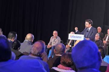 El PP hace 'leyenda' del partido al militante teldense Antonio Guedes (Foto TA y Acfi Press)