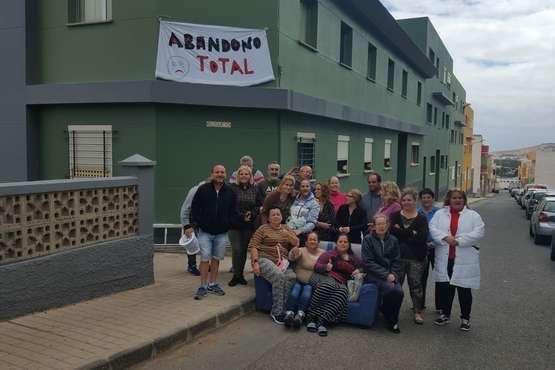 Ojos de Garza se suma a las protestas en Telde contra Visocan (Foto TA)