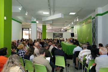 Reunión del Consejo Político de Nueva Canarias de este sábado en la capital grancanaria (Foto TA)