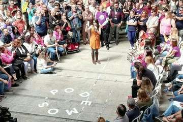 Mitin político de Podemos en la capital grancanaria (Foto TA)