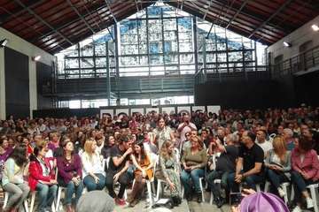 Mitin político de Podemos en la capital grancanaria (Foto TA)