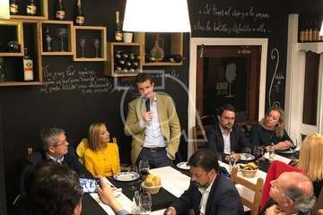 Pablo Casado cena en Telde con dirigentes y candidatos del PP canario (Foto TA)