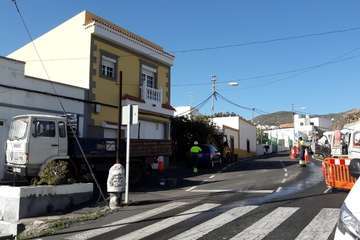 Nueva avería en la tubería de abasto de Lomo Magullo (Foto TA)