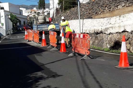 Nueva avería en la tubería de abasto de Lomo Magullo (Foto TA)