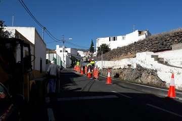 Nueva avería en la tubería de abasto de Lomo Magullo (Foto TA)
