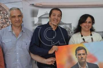 Ciudadanos de Telde mantuvo esta mañana un desayuno informativo con medios locales para dar a conocer a su candidato (Foto TA)