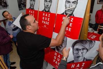 Miembros de la lista socialista al Ayuntamiento de Telde (Foto TA)