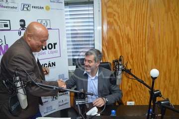 Fernando Clavijo, en el programa El mostrador de Radio Faycán (Foto TA)