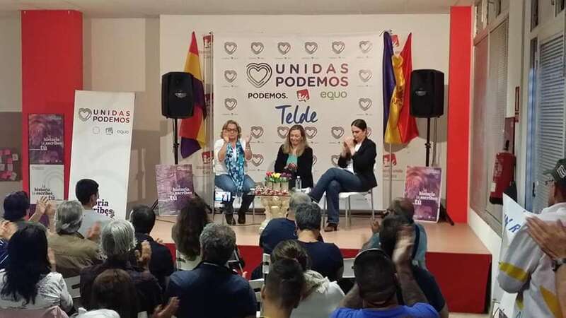 Imagen del acto celebrado en la noche de este jueves en Telde (Foto TA)