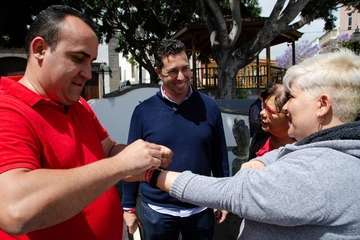 El PSOE, de campaña electoral por Los Llanos de Telde (Foto TA)