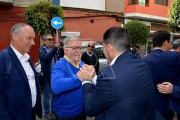 Clavijo palpa en Telde las necesidades de su zona comercial abierta (Foto TA)