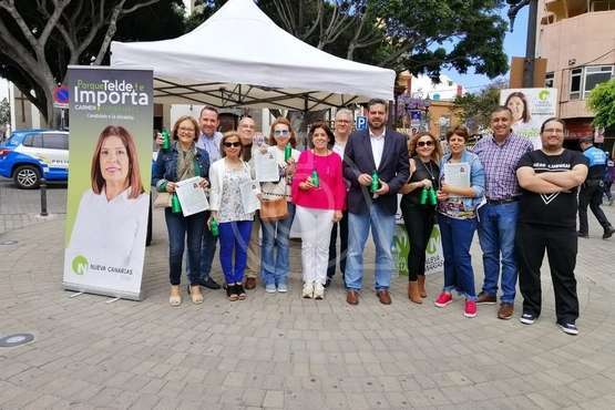 Nueva Canarias acampa en Los Llanos de Telde (Foto TA)