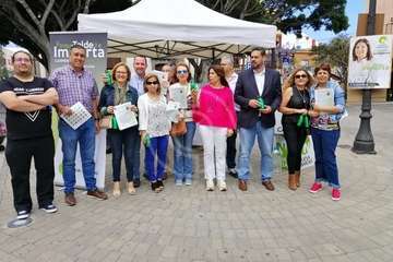 Nueva Canarias acampa en Los Llanos de Telde (Foto TA)